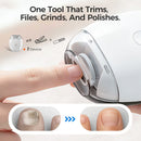 💅 Compre um e ganhe outro! ✨ Lixa de unhas elétrica universal – 6 velocidades com 5 acessórios para um cuidado seguro e suave das unhas 👶🔧