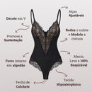 Body Modelador de Renda - Luxo Slim | + Brinde Calcinha Modeladora
